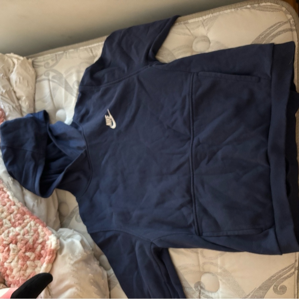 Nike Navy Hoodie with Logo